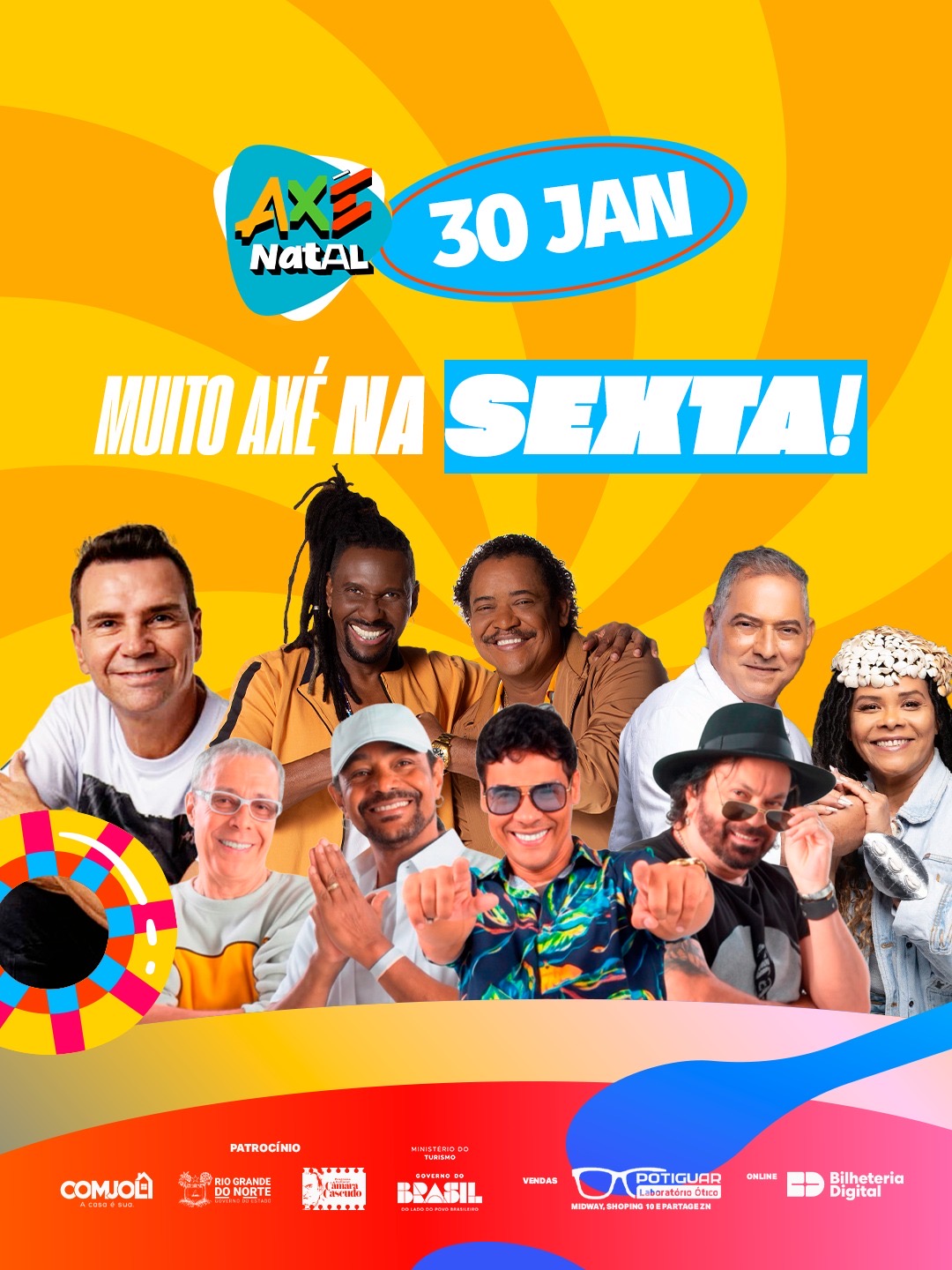 A sexta mais animada é no axé natal