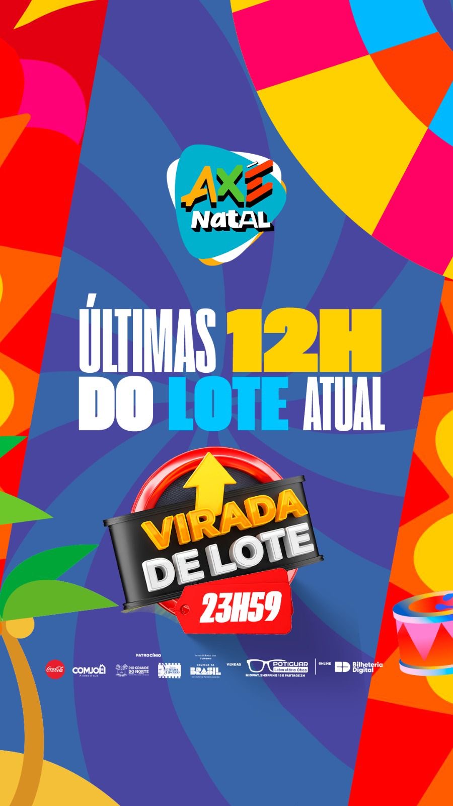 Axé Natal 2026 entra nas últimas horas do lote atual