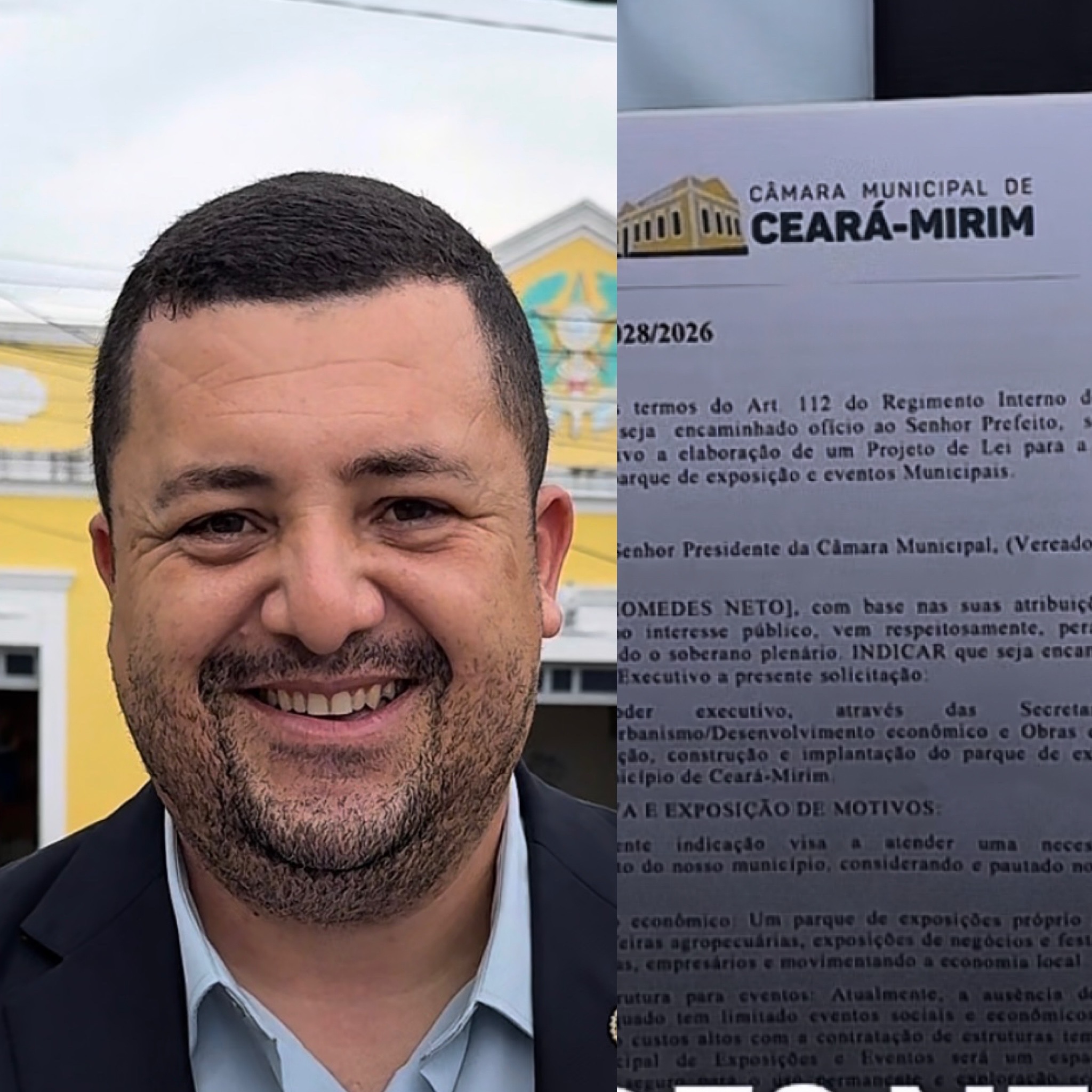 Diomedes Neto tem Indicação aprovada, que propõe criação do Parque Municipal de Exposição e Eventos em Ceará-Mirim