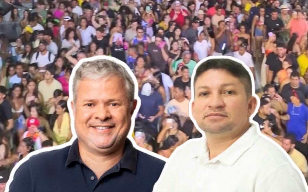 Júlio Cesar e Peofessor Rener curtem Carnaval em Muriú