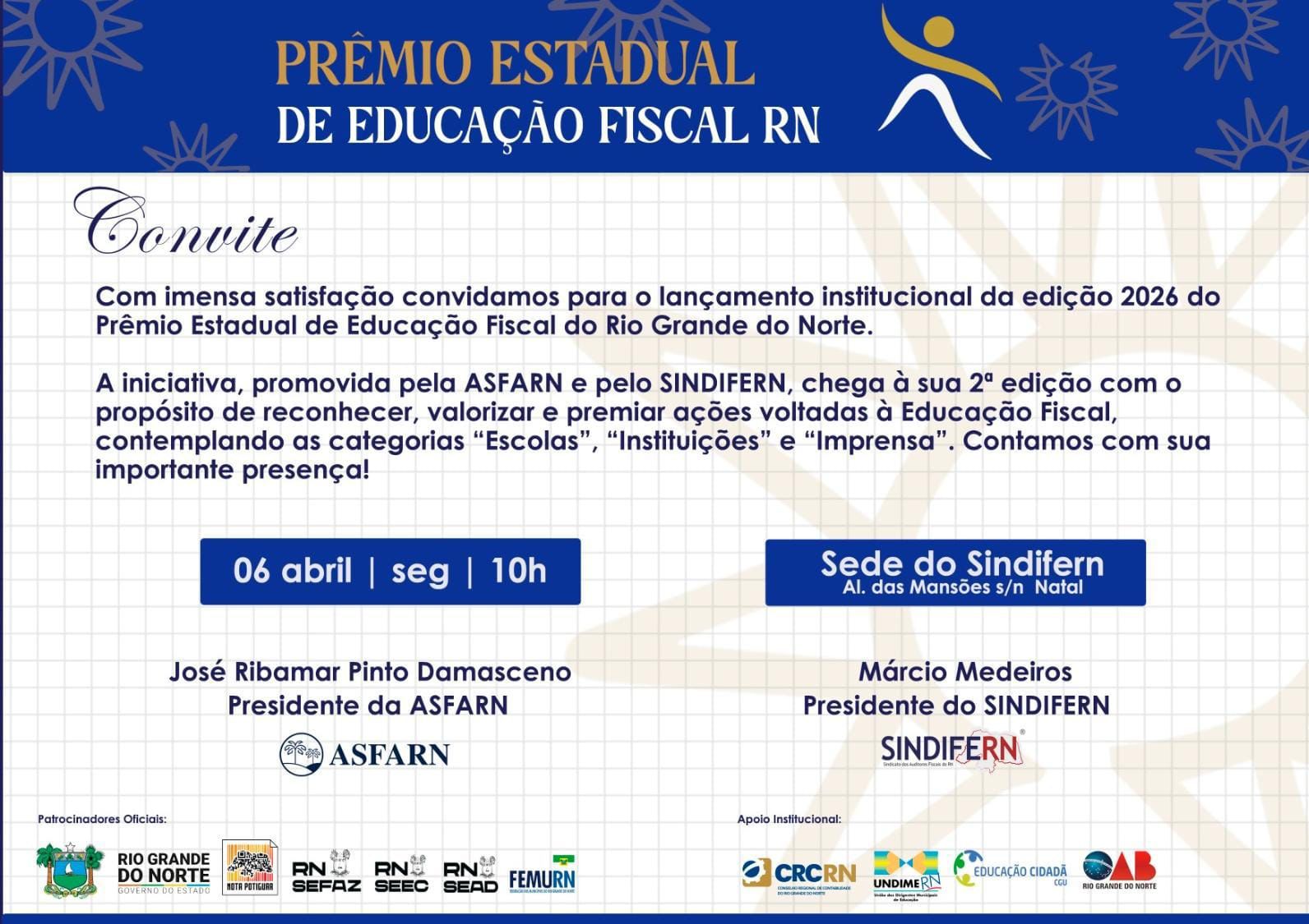 Prêmio de Educação Fiscal do RN lança 2ª edição com nova categoria para jornalistas