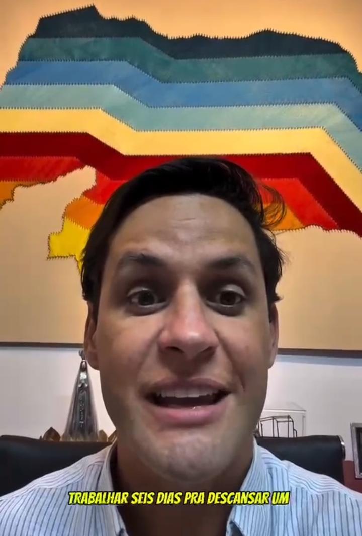 ‎Rafael Motta defende fim da escala 6×1 e reforça apoio à proposta do governo Lula