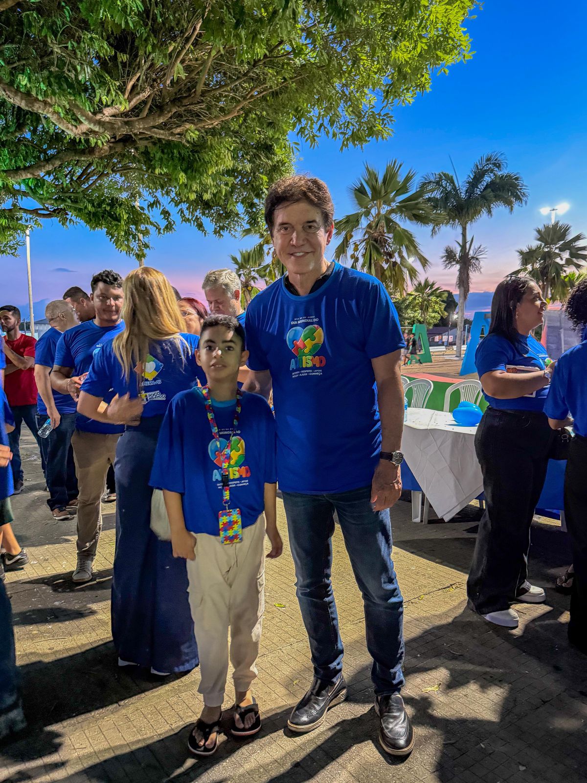 Deputado Robinson Faria participa da 1ª Caminhada pelo Autismo em Poço Branco e anuncia emenda para a AMECA