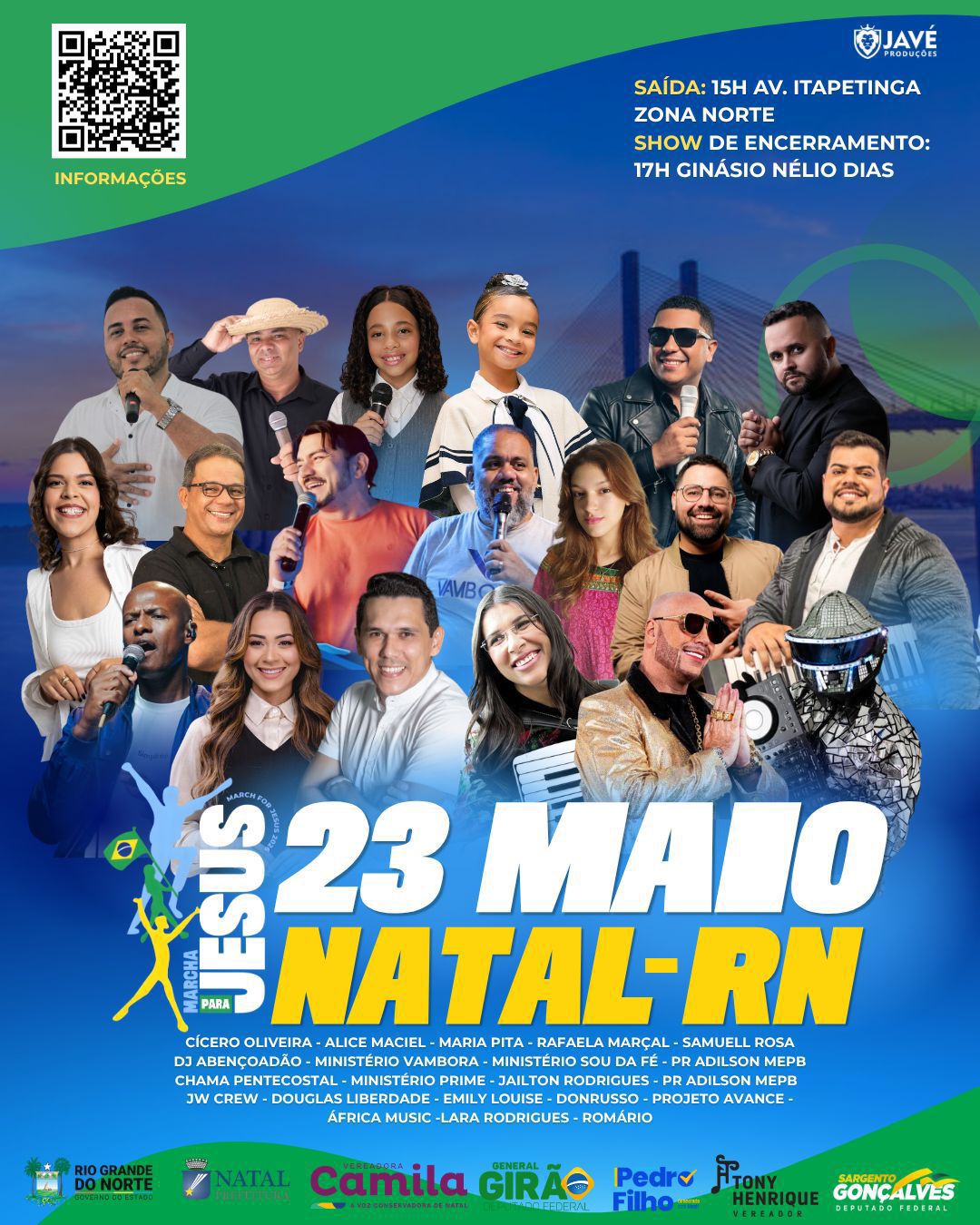 Com apoio da vereadora Camila, Marcha para Jesus chega pela primeira vez à Zona Norte de Natal