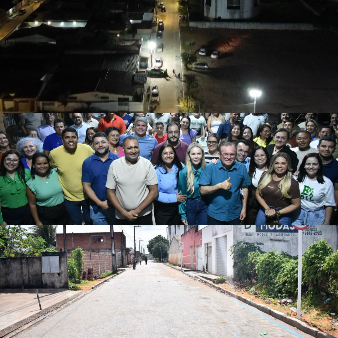 Prefeito Jaime Calado inaugura pavimentação e nova iluminação em LED em ruas no bairro Jardins