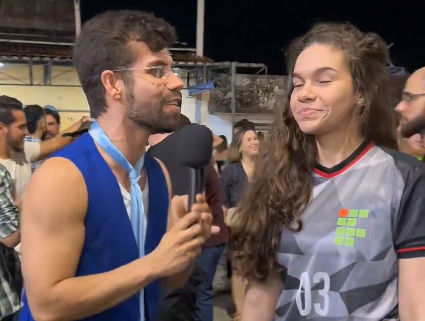 Repórter diverte com São João em Natal