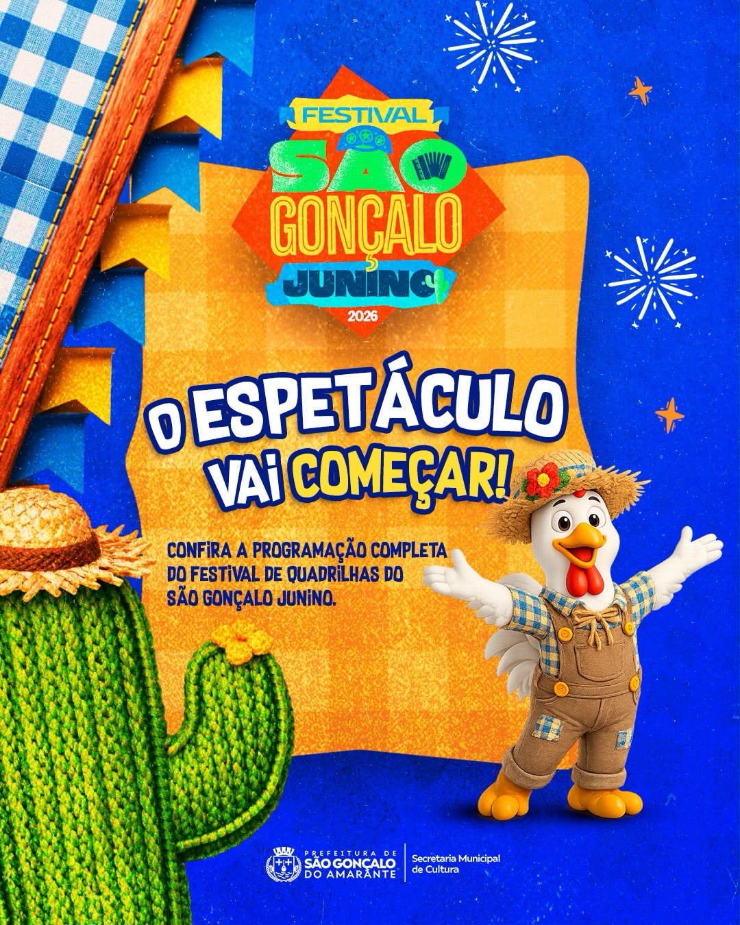 Festival de Quadrilhas de São Gonçalo começa hoje (12) com apresentações dos grupos juninos do RN e programação musical do Forró na Praça