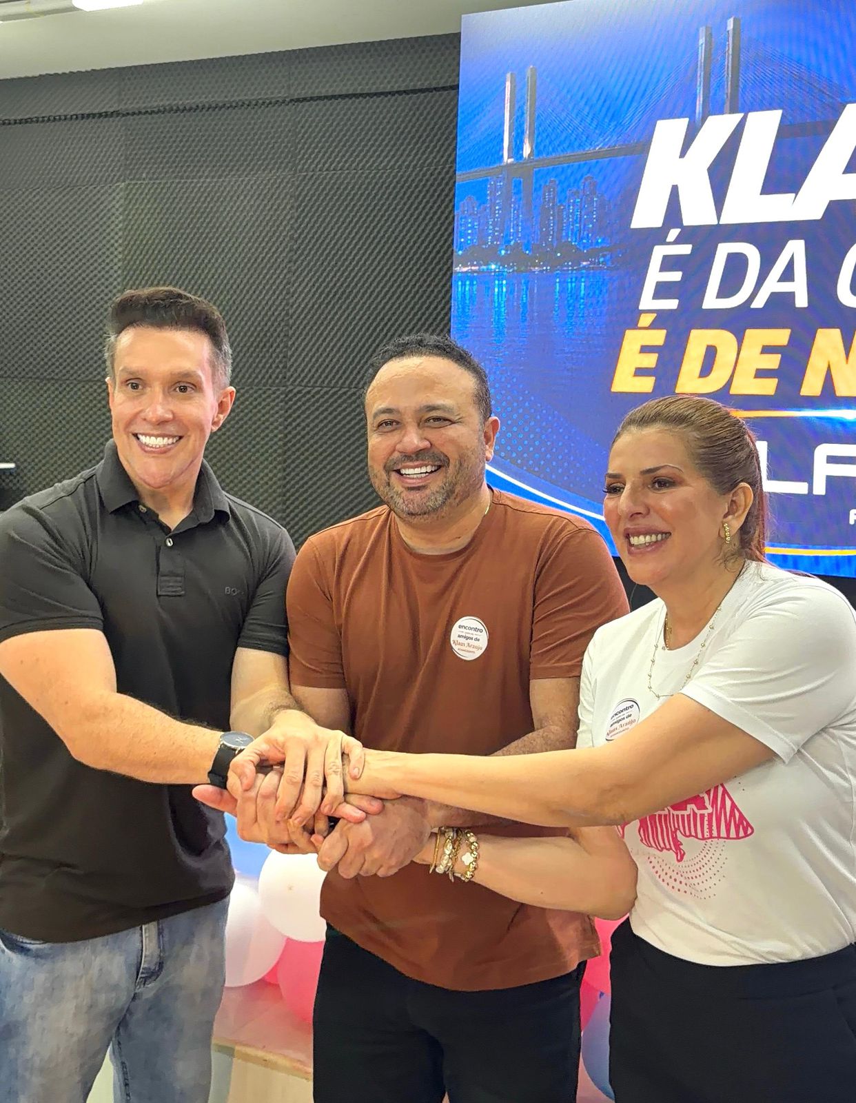 Klaus do bem reúne multidão e declara apoio às pré-candidaturas de Eriko Jácome e Nina Souza