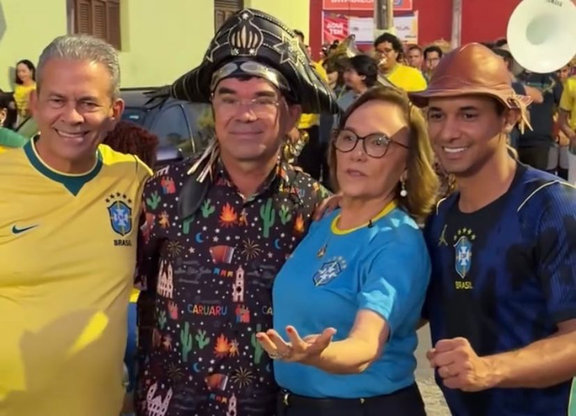 Allyson Bezerra acompanhou primeiro jogo do Brasil e participou de caminhada pelas ruas do bairro