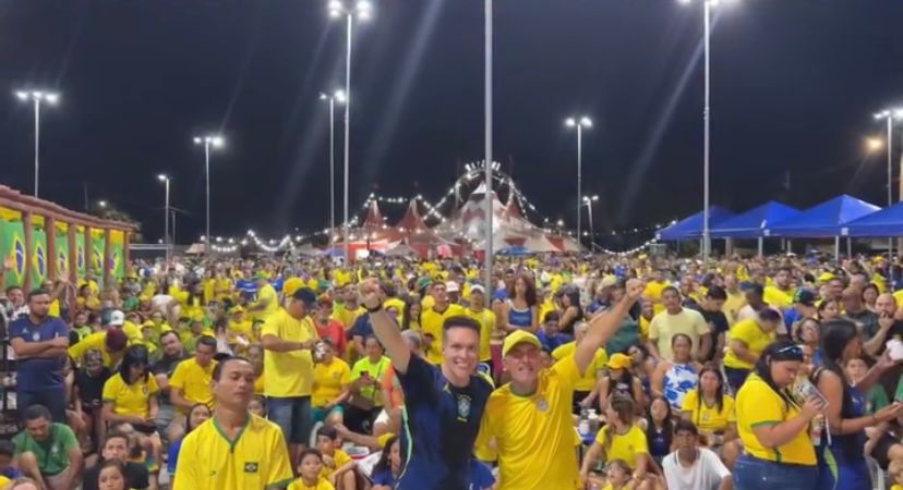 Ao lado da população, Érico Jácome acompanhou primeiro jogo da seleção em Natal