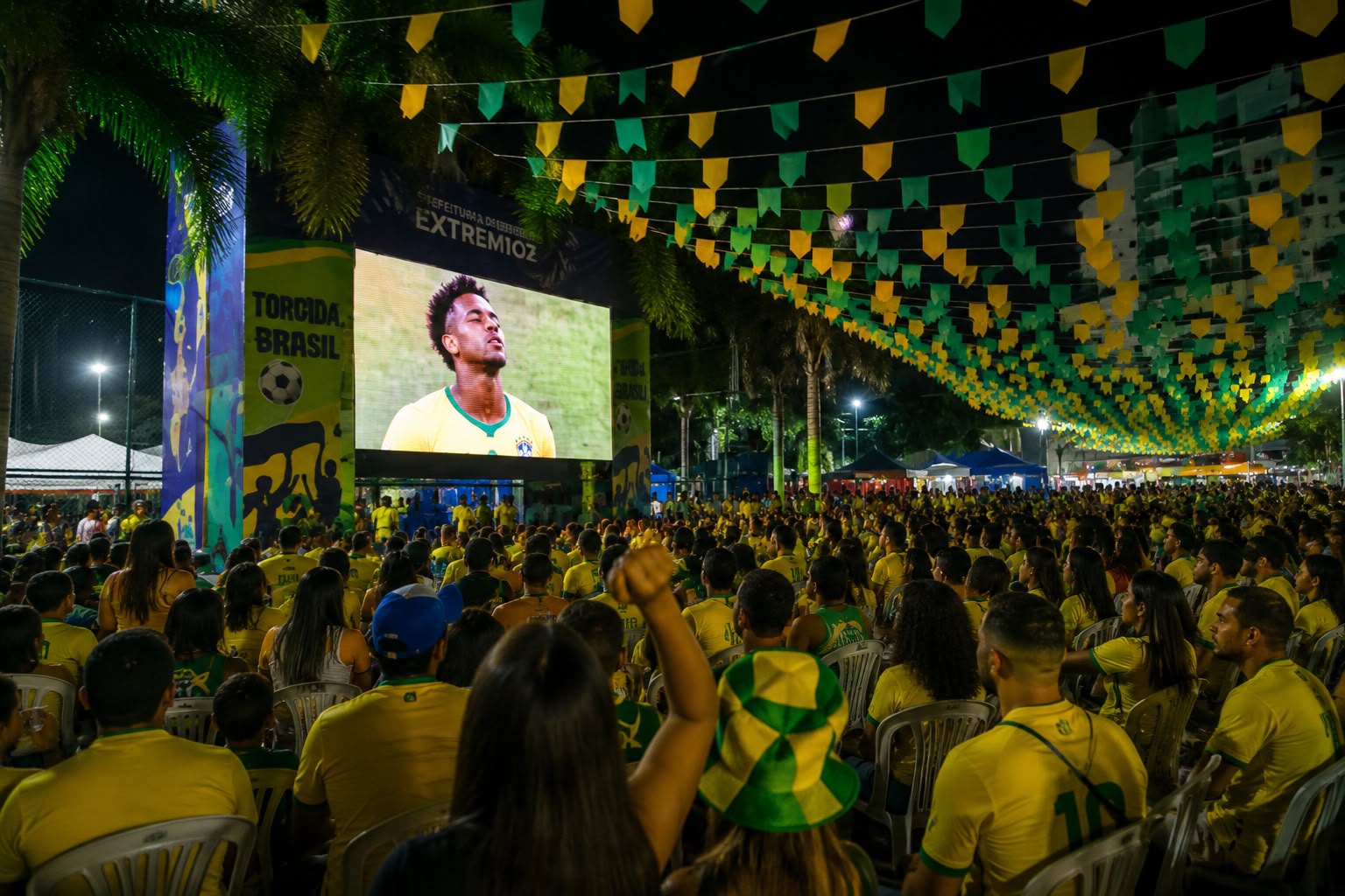 São João de Extremoz terá transmissão ao vivo do jogo da Seleção Brasileira na Arena São João