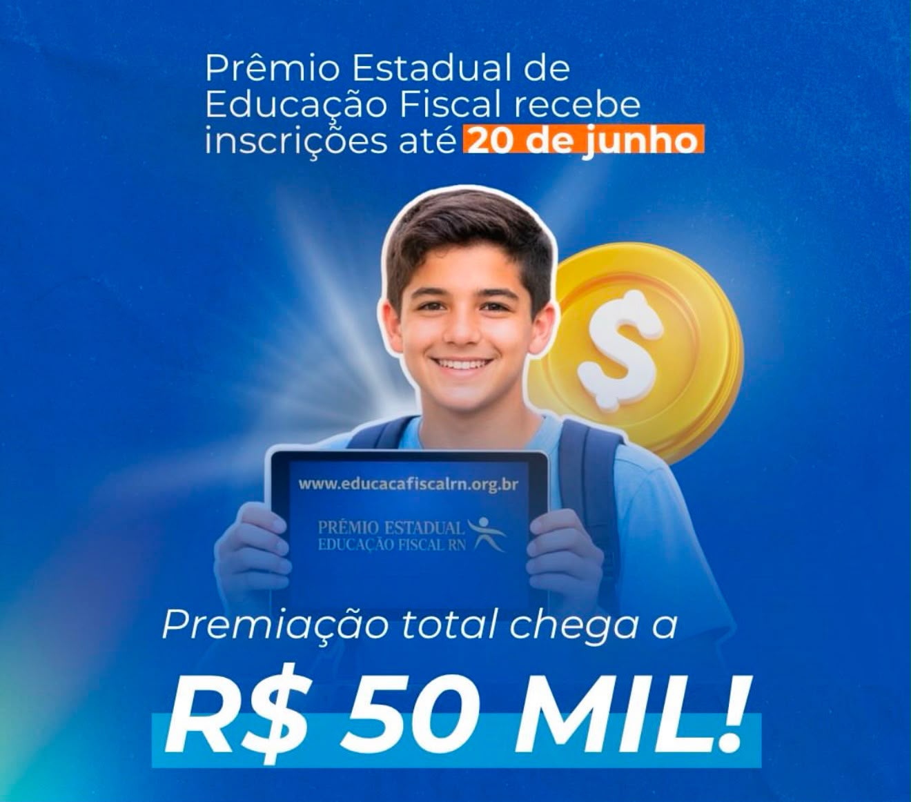 Corre que dá tempo: inscrições para o Prêmio Estadual de Educação Fiscal terminam neste sábado (20)
