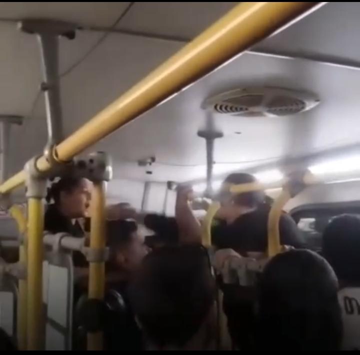 Confusão em ônibus após festa de São João