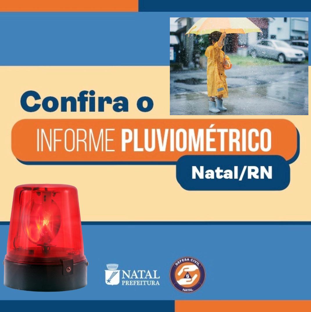 Natal registra quase 150 mm de chuva em 6 horas