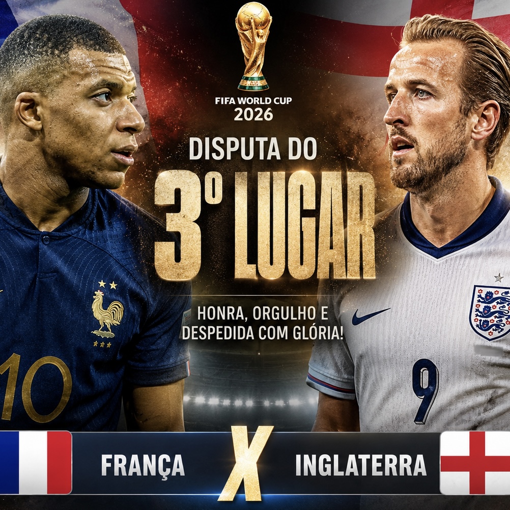 França e Inglaterra disputam o 3º lugar em busca de uma despedida digna da Copa do Mundo