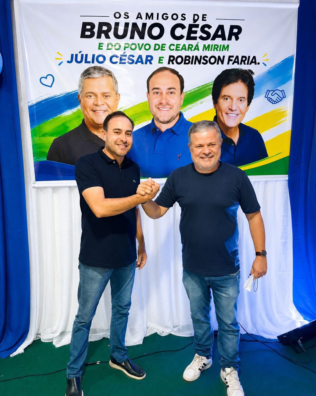 Vereador Bruno César reúne amigos e lideranças e anuncia apoio às pré-candidaturas de Júlio César e Robinson Faria
