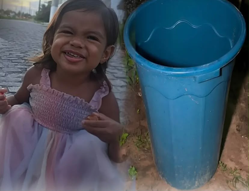 Menina de 2 anos morre afogada após cair de cabeça em balde com água no quintal de casa no RN