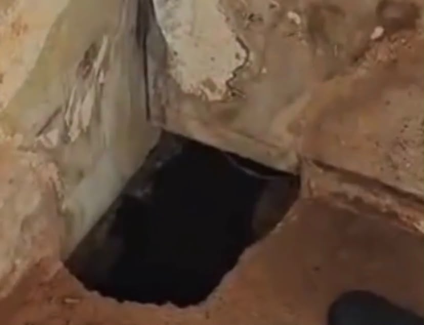 Polícia mostra buraco por onde presos fugiram de penitenciária no RN