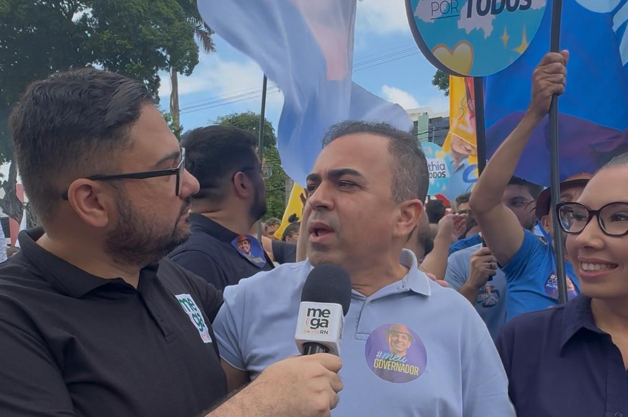 Prefeito de Mossoró Marcos Medeiros esteve na convenção de Allyson