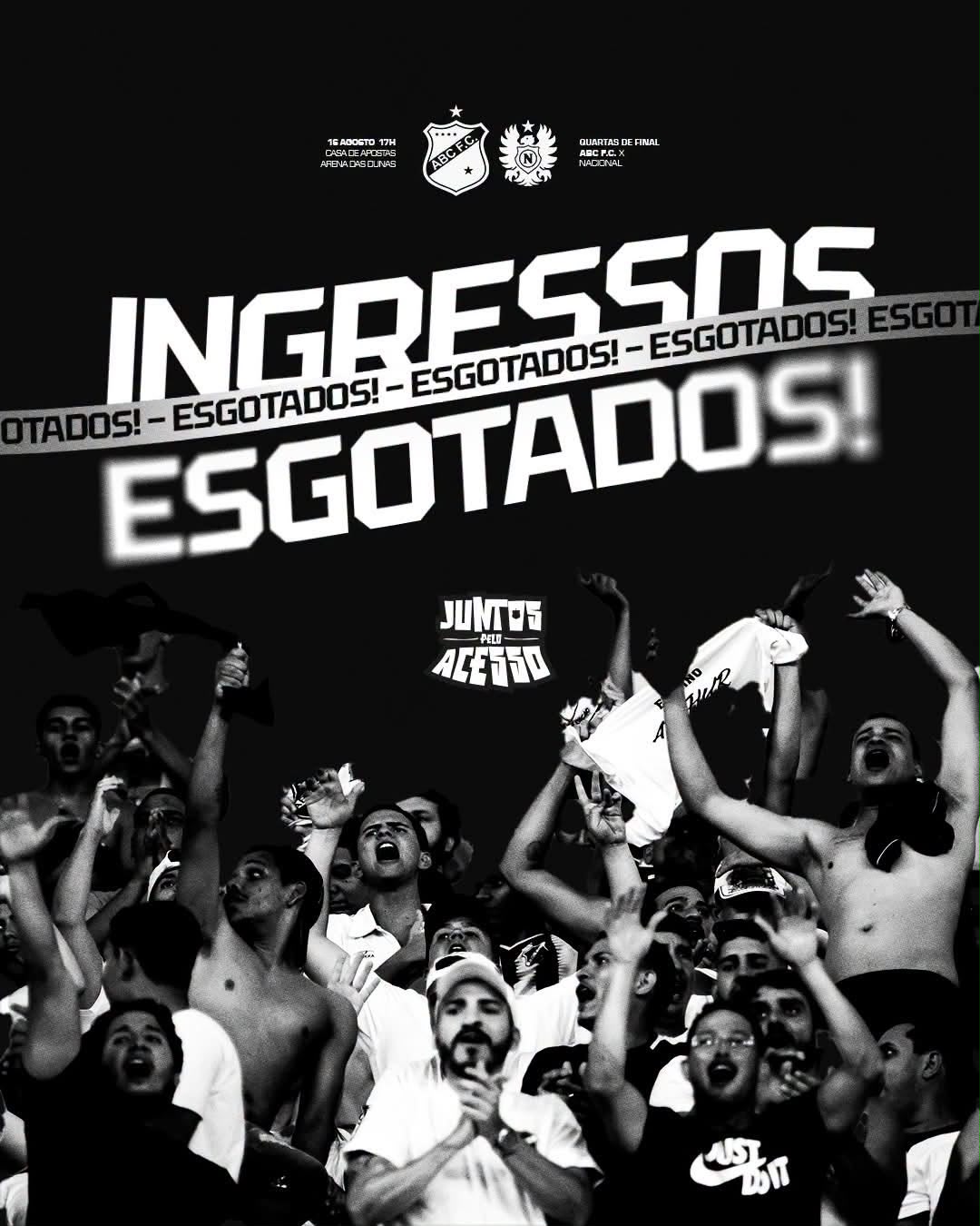 Ingressos para ABC x Nacional-AM estão esgotados
