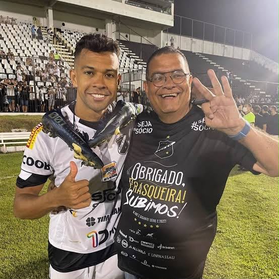 Wallyson comemora acesso do ABC à Série C e relembra Cláudio Porpino