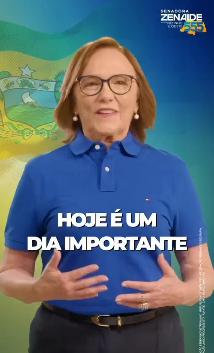 Zenaide Maia lança campanha à reeleição ao Senado com vídeo manifesto e promete campanha limpa, de propostas e compromisso com o Rio Grande do Norte