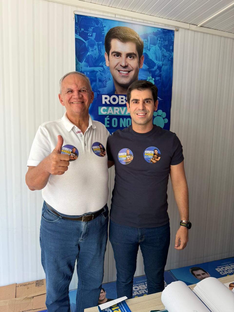 Professor Mário Sérgio reforça campanha de Robson Carvalho para Deputado Estadual