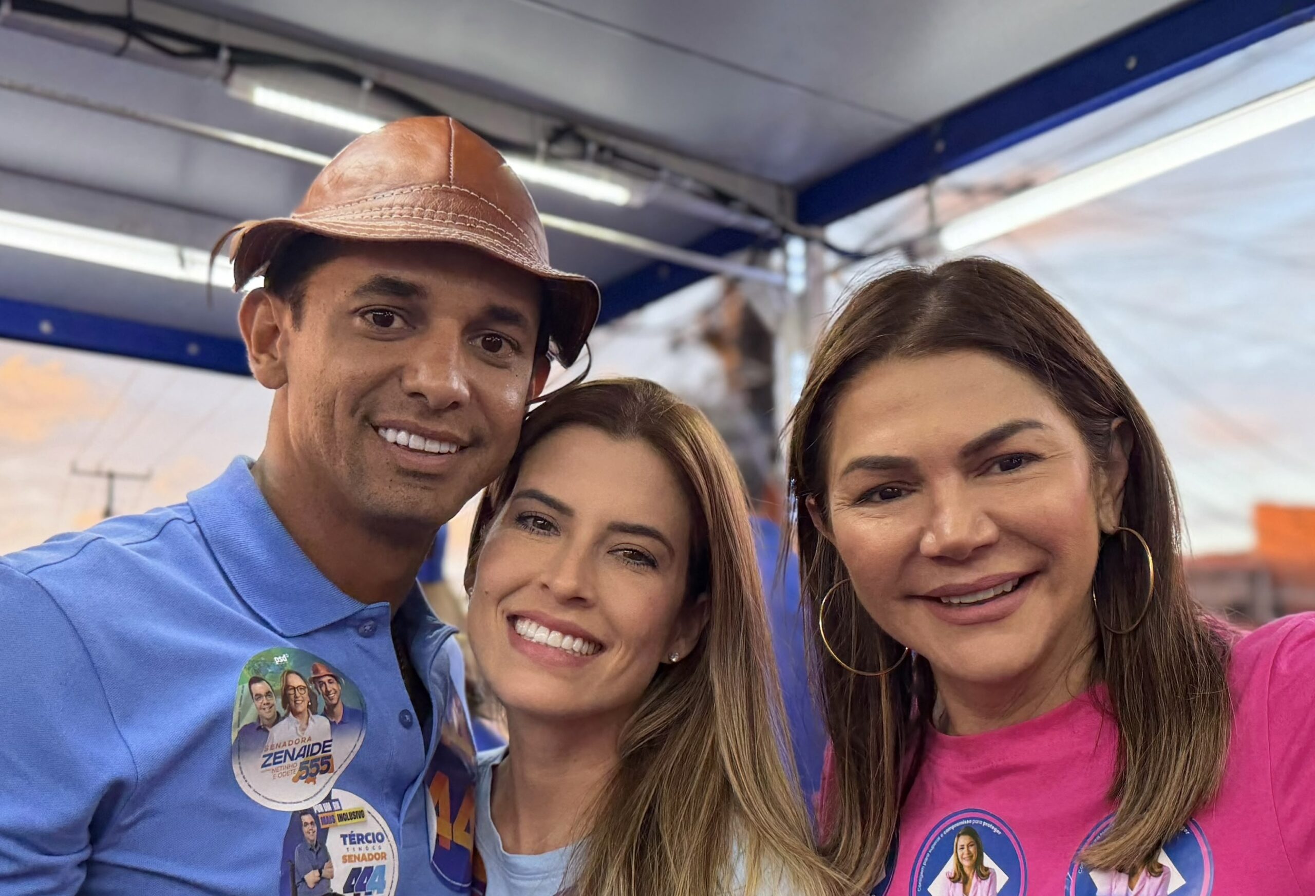 Major Carla Câmara participa da Caravana do Azulão com Allyson Bezerra e Leila Maia na Zona Norte de Natal