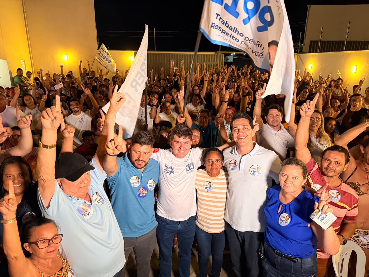 Kleber Rodrigues é recebido lideranças e amigos durante grande movimentação em Goianinha