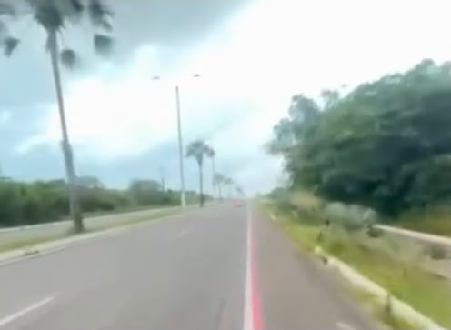 Ciclista mostra Rota do Sol novamente sem faixa exclusiva anunciada pelo Governo