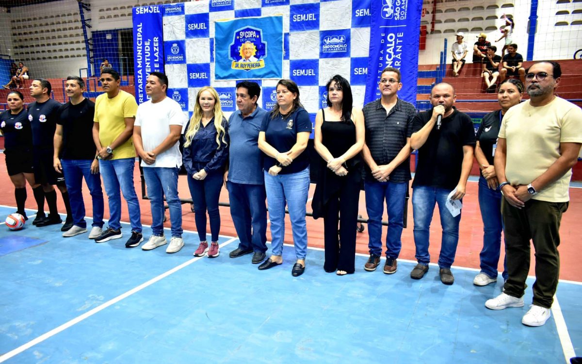 Prefeitura de São Gonçalo abre 9ª Copa de Futsal Dr. Ruy Pereira em Santo Antônio